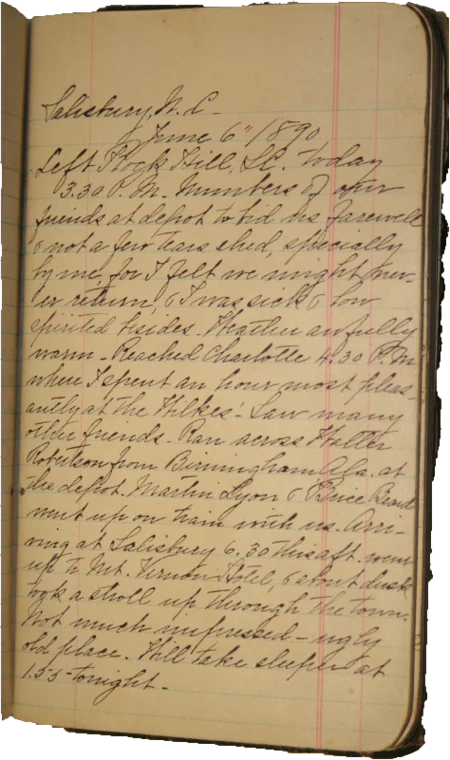 Journal page 1