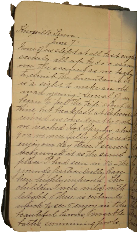 Journal page 1